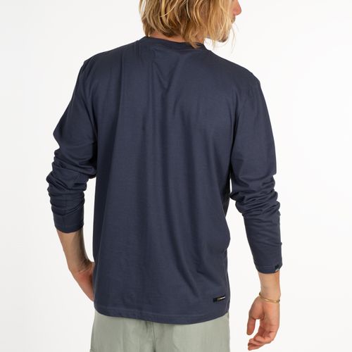 Polera Manga Larga Color Azul