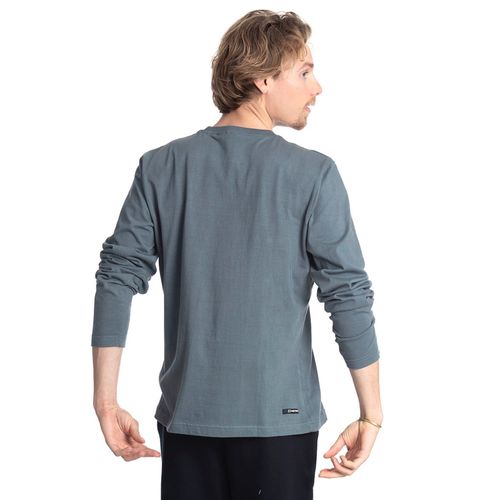 Polera Masculina Básica manga larga con estampado frontal grande