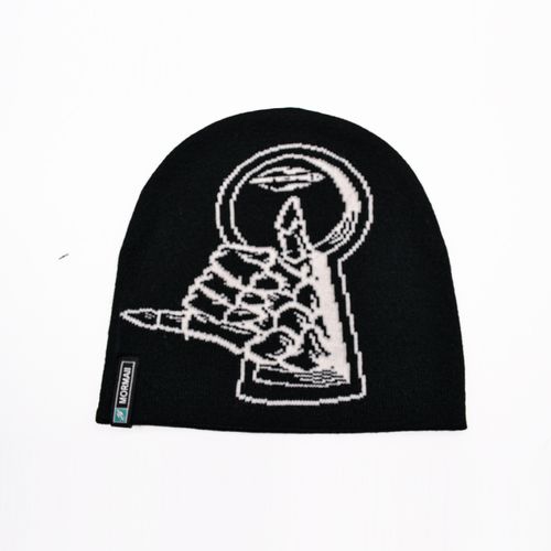 Beanie Jacquard Skull negro