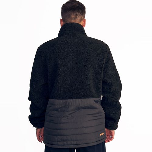 Chaqueta Boucle de Nylon con Cierre Completo y Bolsillos