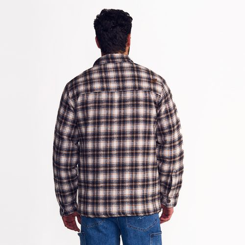 Chaqueta Leñadora Bolsillos con Cierre Abotonado