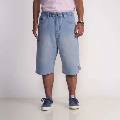 Bermuda Masculino Baggy Flex Carpintero Denim