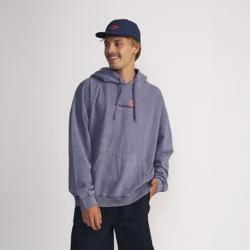 Poleron Masculino Canguro Con Capucha Y Lavado Al Tono Mas Estampado En Frente Y Espalda