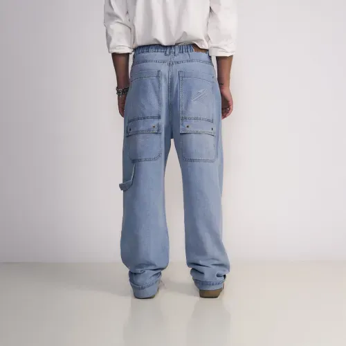 Pantalon Masculino Baggy Flex Carpintero Denim