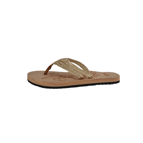 Sandalia Mujer Modelo Praia - Rustica Look Madera