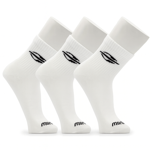 Pack Calcetines Blancos Quarter logo en 1 color 35 al 39