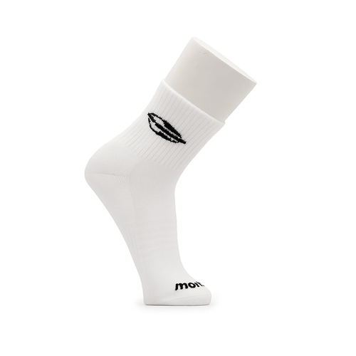 Pack Calcetines Blancos Quarter logo en 1 color 40 al 45